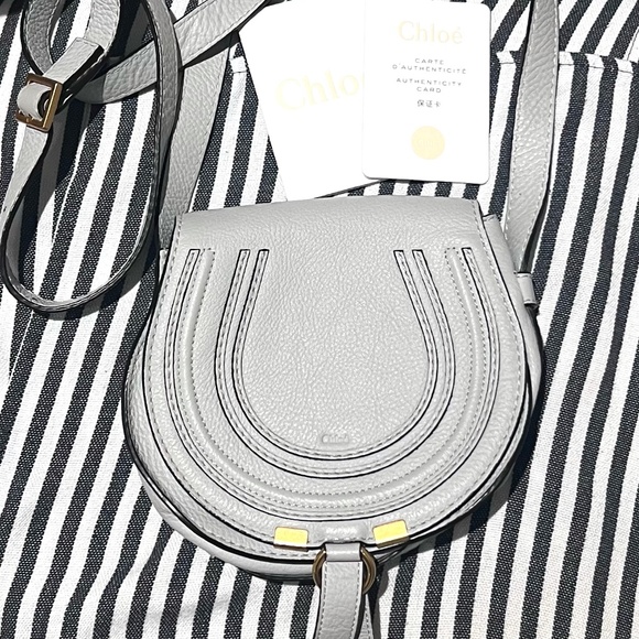 Chloe Blue Small Marcie Bag - Picture 1 of 3